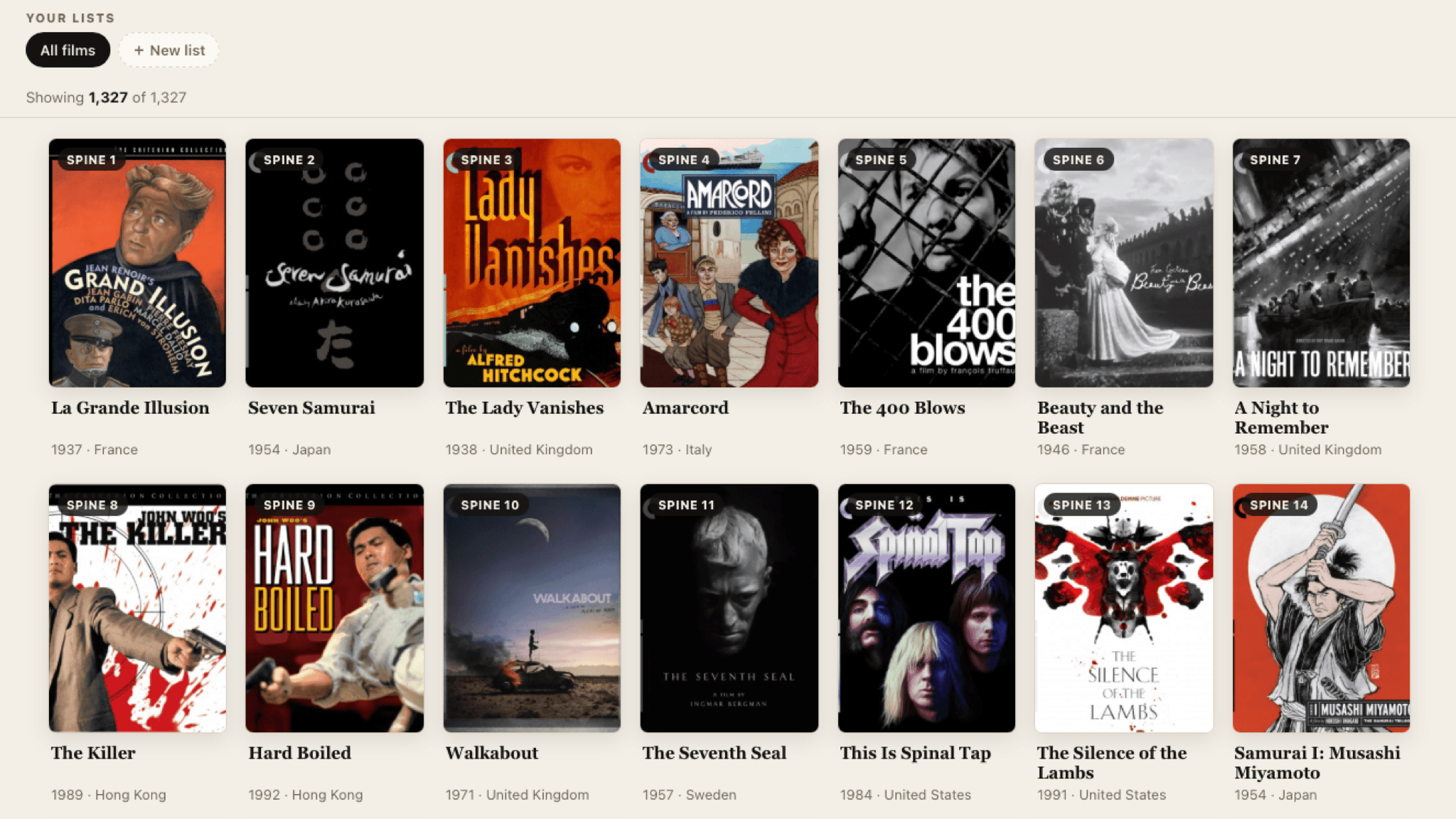 I absolutely love this virtual Criterion Closet, where you can explore the Blu-ray range in 3D from your web browser — pull out your favorites to take a look at the box art (waxing lyrical about them like you’re a famous actor is optional)