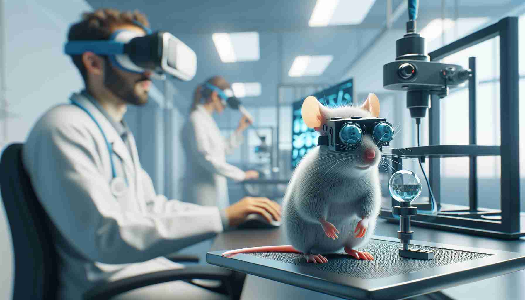 Researchers made VR goggles for mice to study how their brains respond to swooping predators